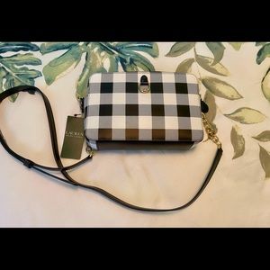 Ralph Lauren Black and White Crossbody Purse